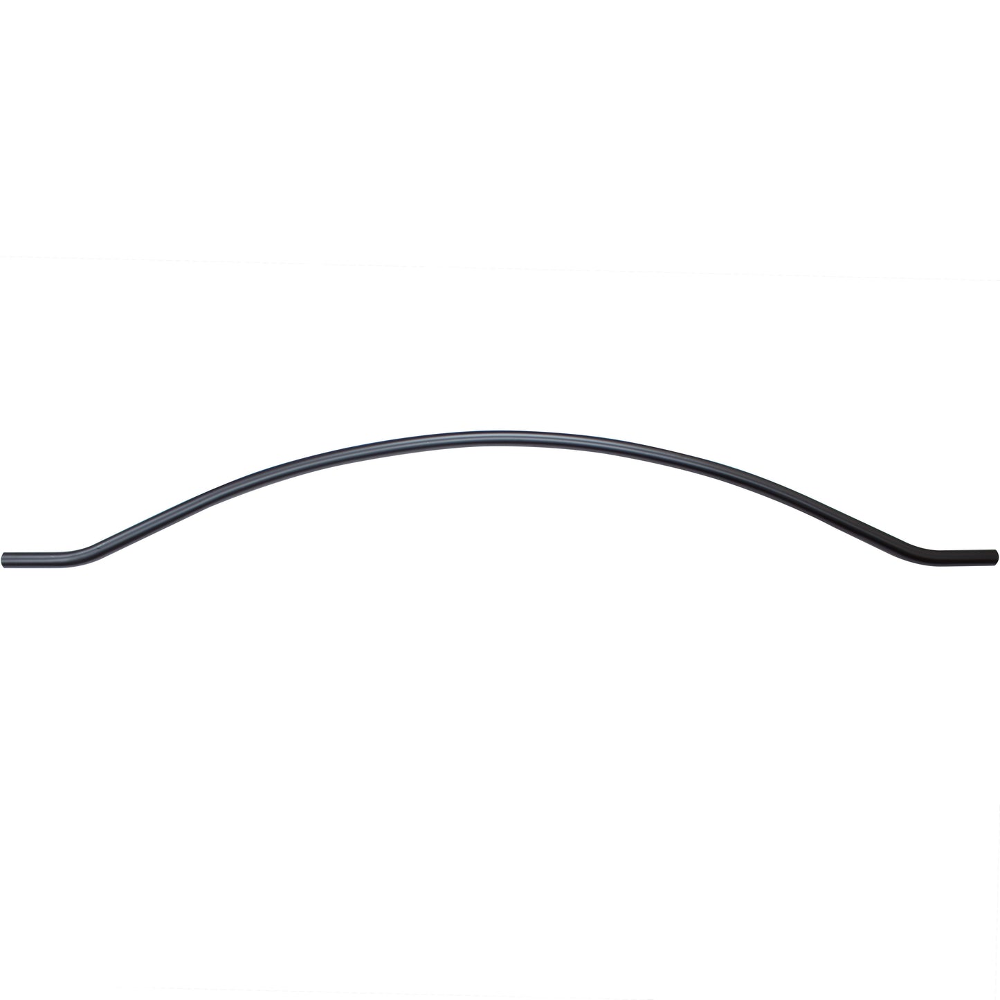 Stone Harbor Hardware Charlotte Curved Shower Rod, 5 Feet, 3" Diameter Rose, Concealed Screws, Dark Bronze
