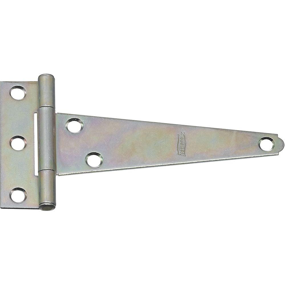V284 5" Light T-Hinge 2/pk - Zinc Plated