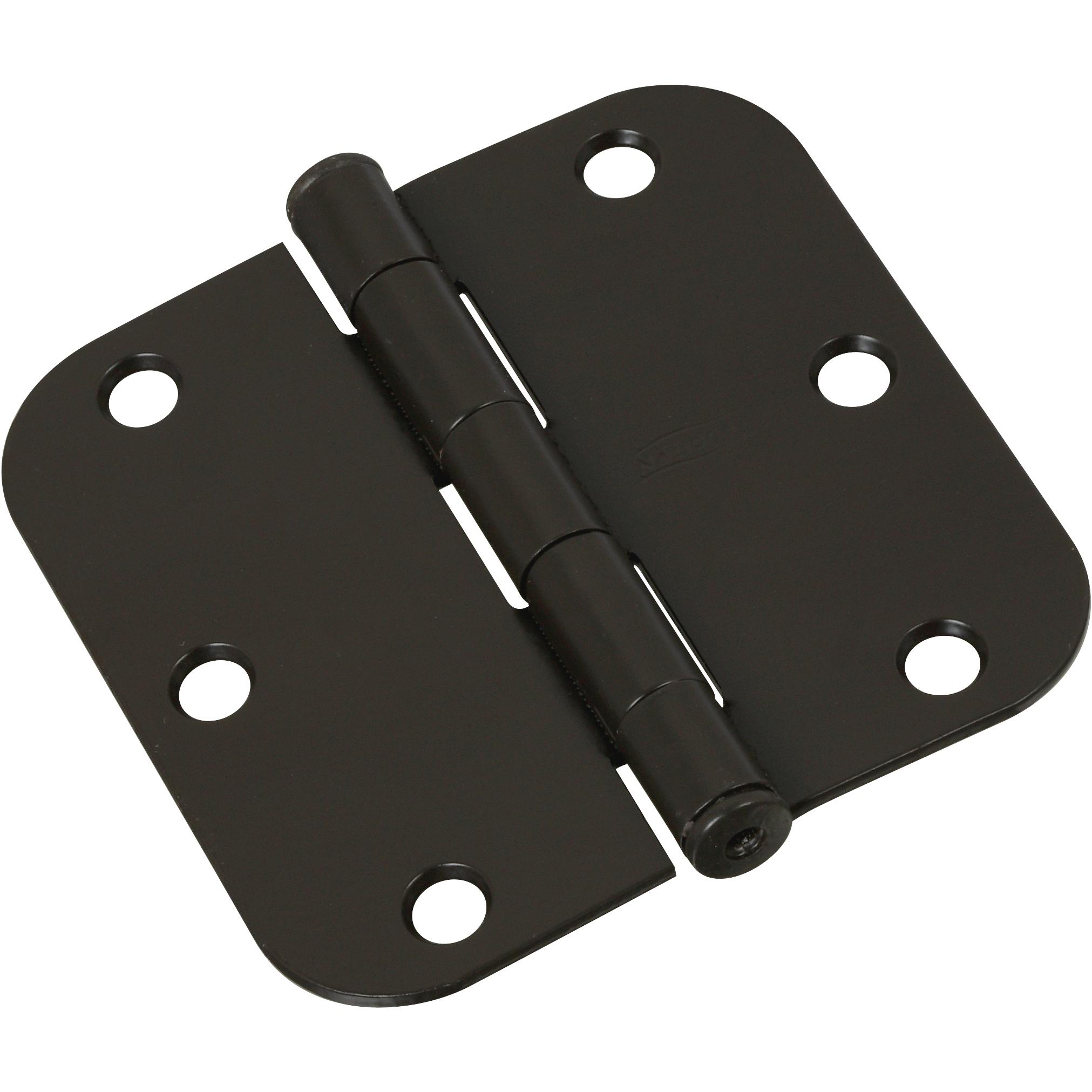 National Hardware - V512R5/8 3-1/2" 5/8R Hinge 3/pk - Oil-Rubbed Bronze