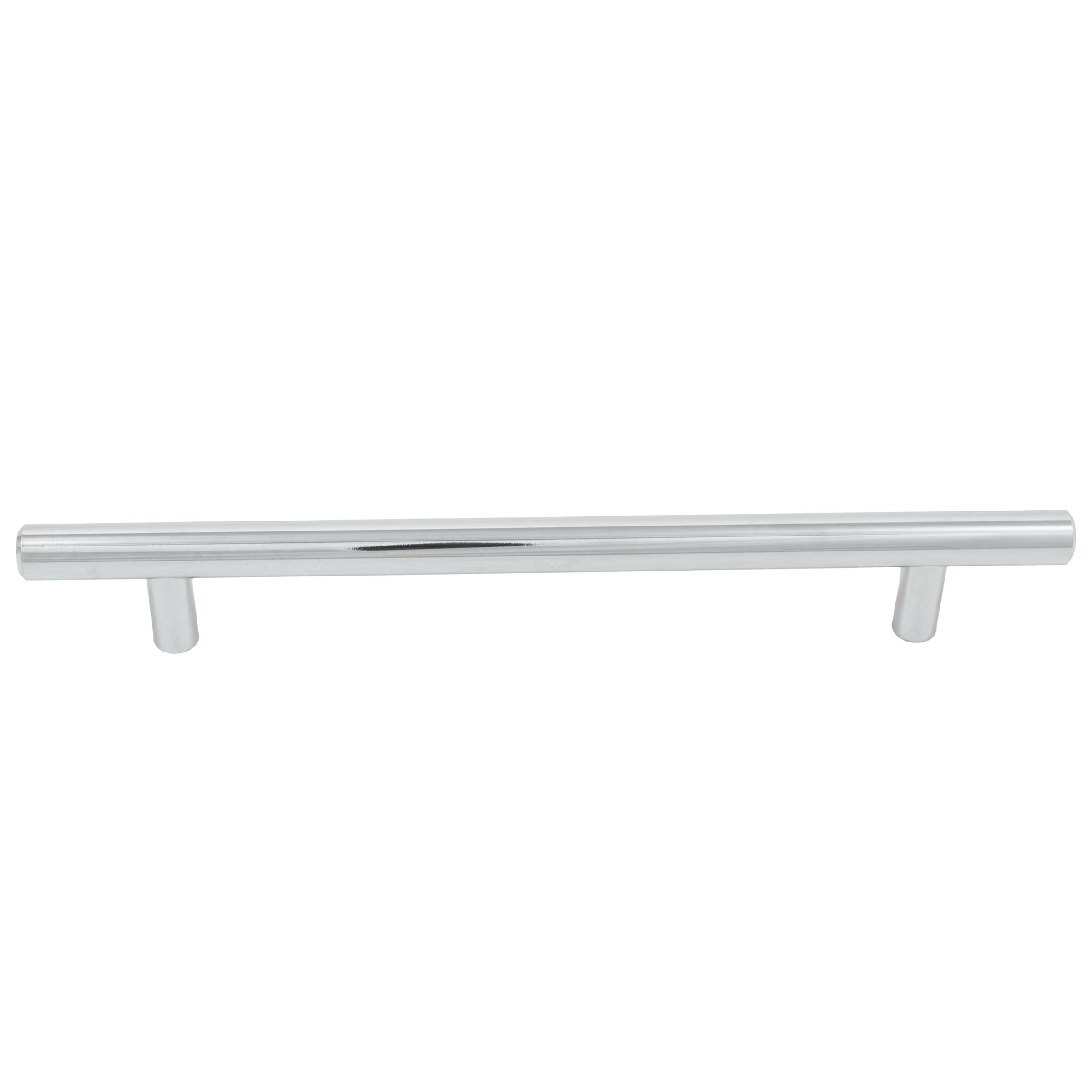Stone Harbor Hardware Bar Cabinet Pull, 160 Millimeters, 220mm Overall Length, Polished Chrome