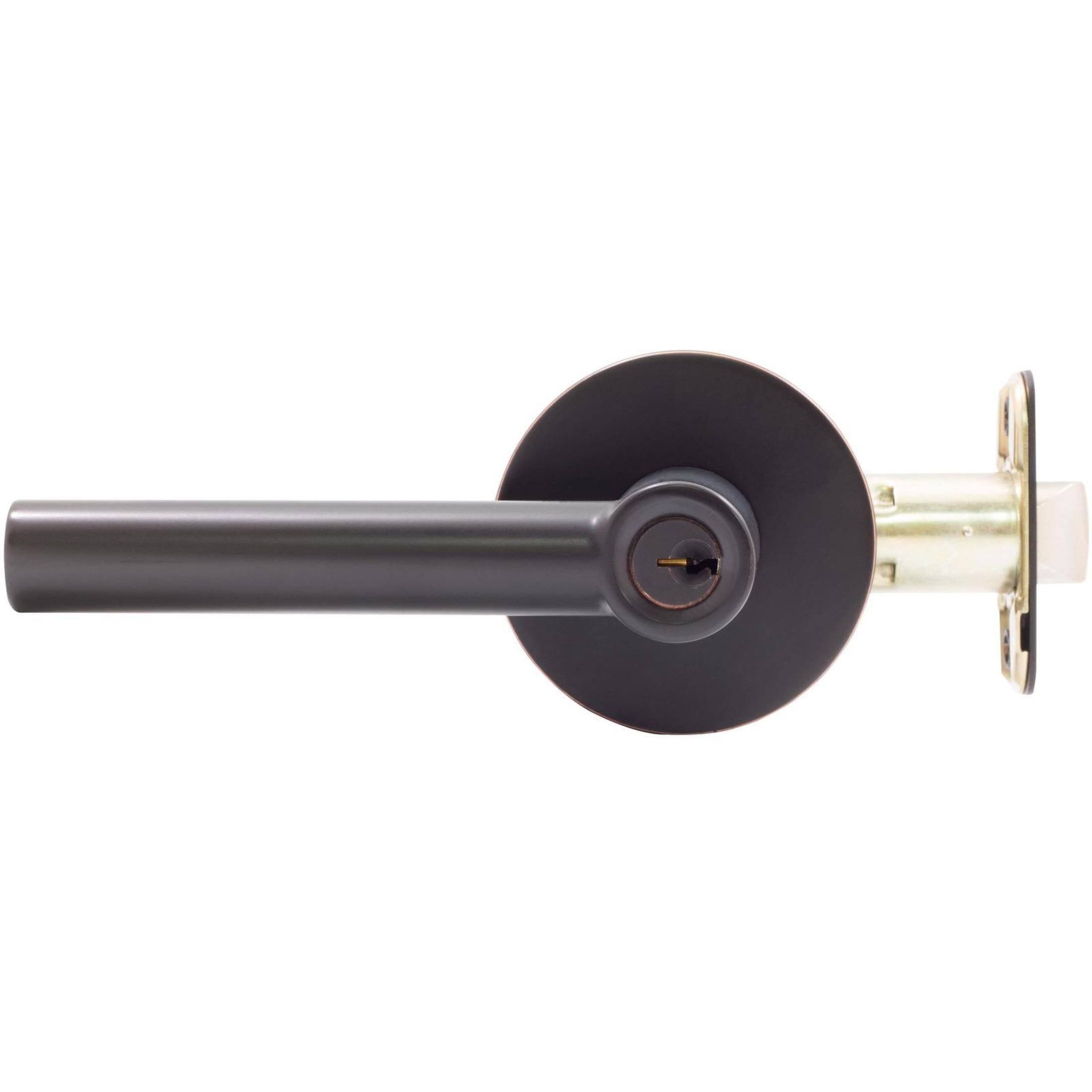 Zurich Door Lever with Round Rosette, Entry Function