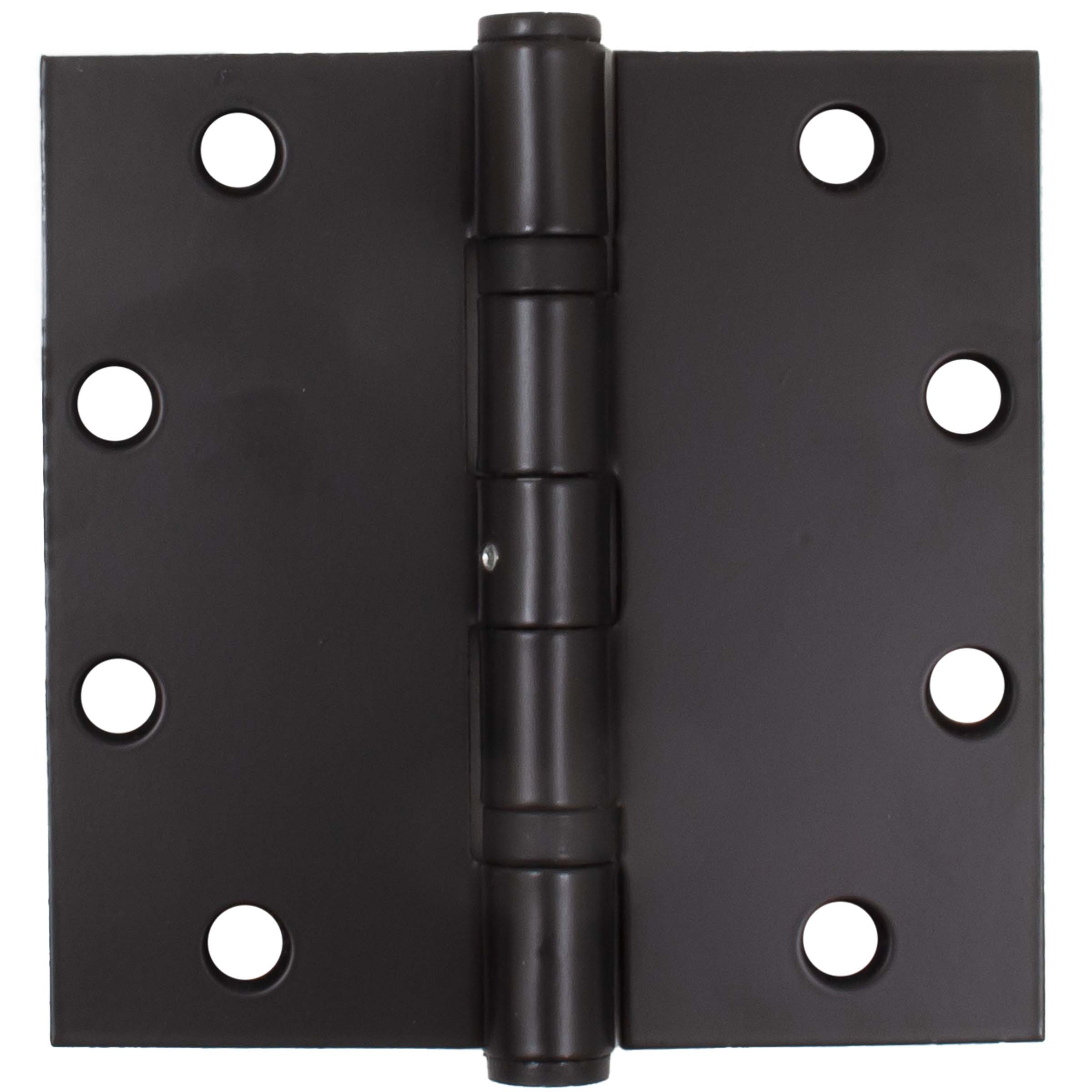Heavy-Duty Commercial Grade Ball Bearing Hinge, Non-Removable Hinge, 5 Inches, Square Corner, .145 Gauge