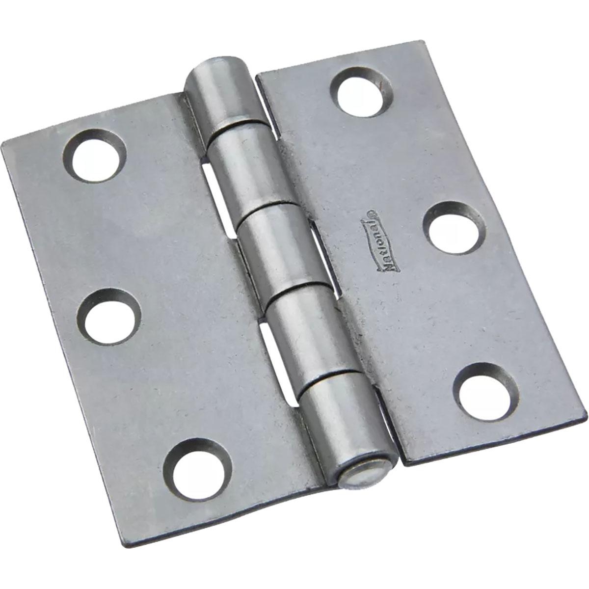 National Hardware - N140-418 505BC 2-1/2" Non-Removable Pin Hinge in Plain Steel