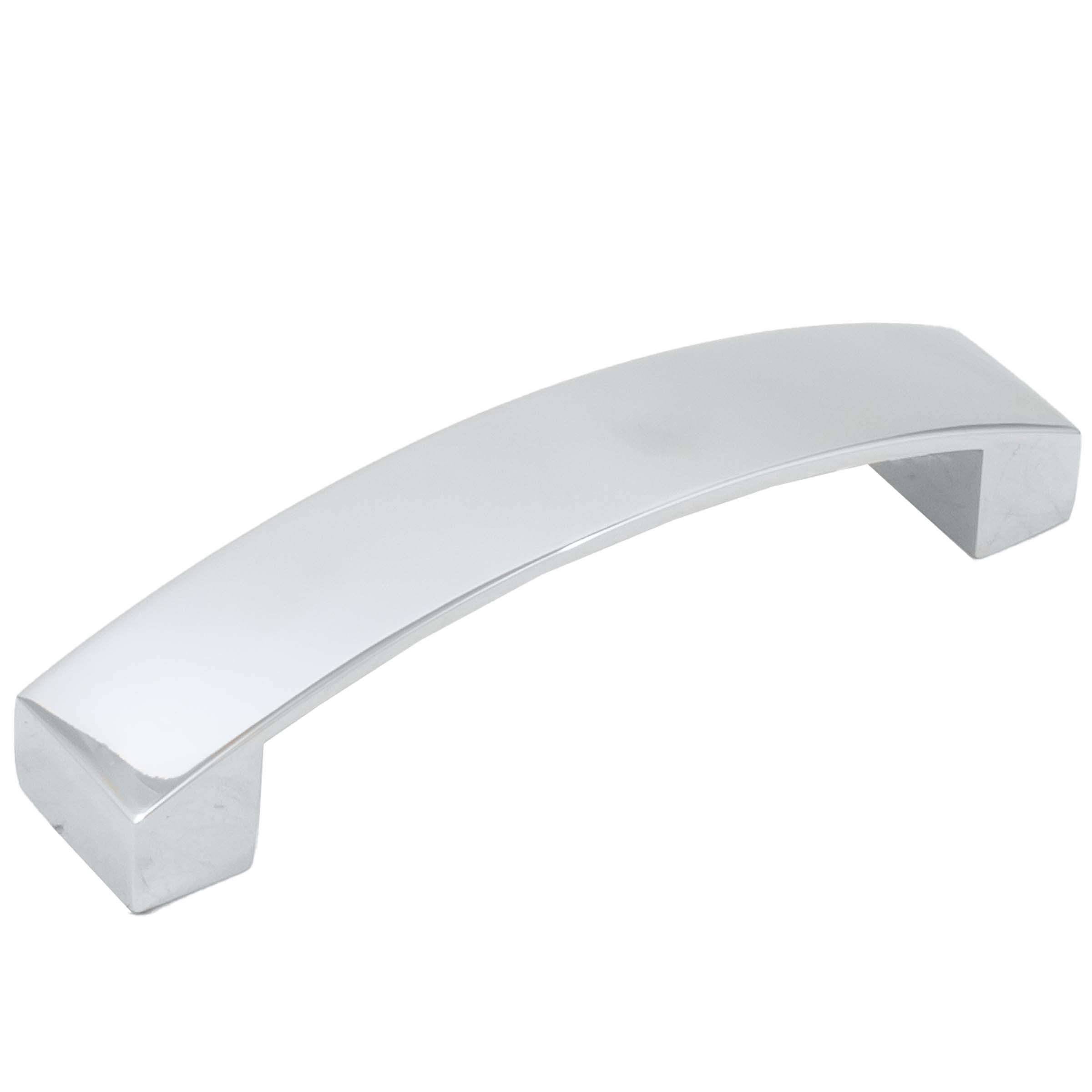 Stone Harbor Hardware Zephyr Cabinet Pull, 96 Millimeters, Polished Chrome