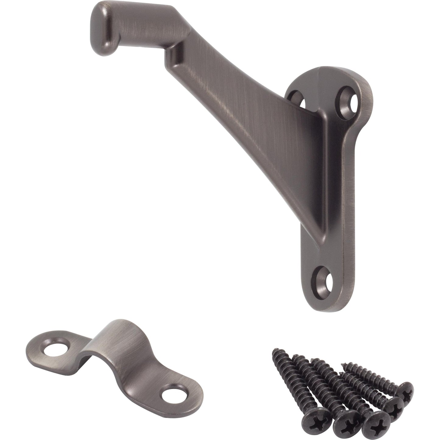 Stone Harbor Hardware Heavy-Duty Handrail Bracket, Antique Nickel