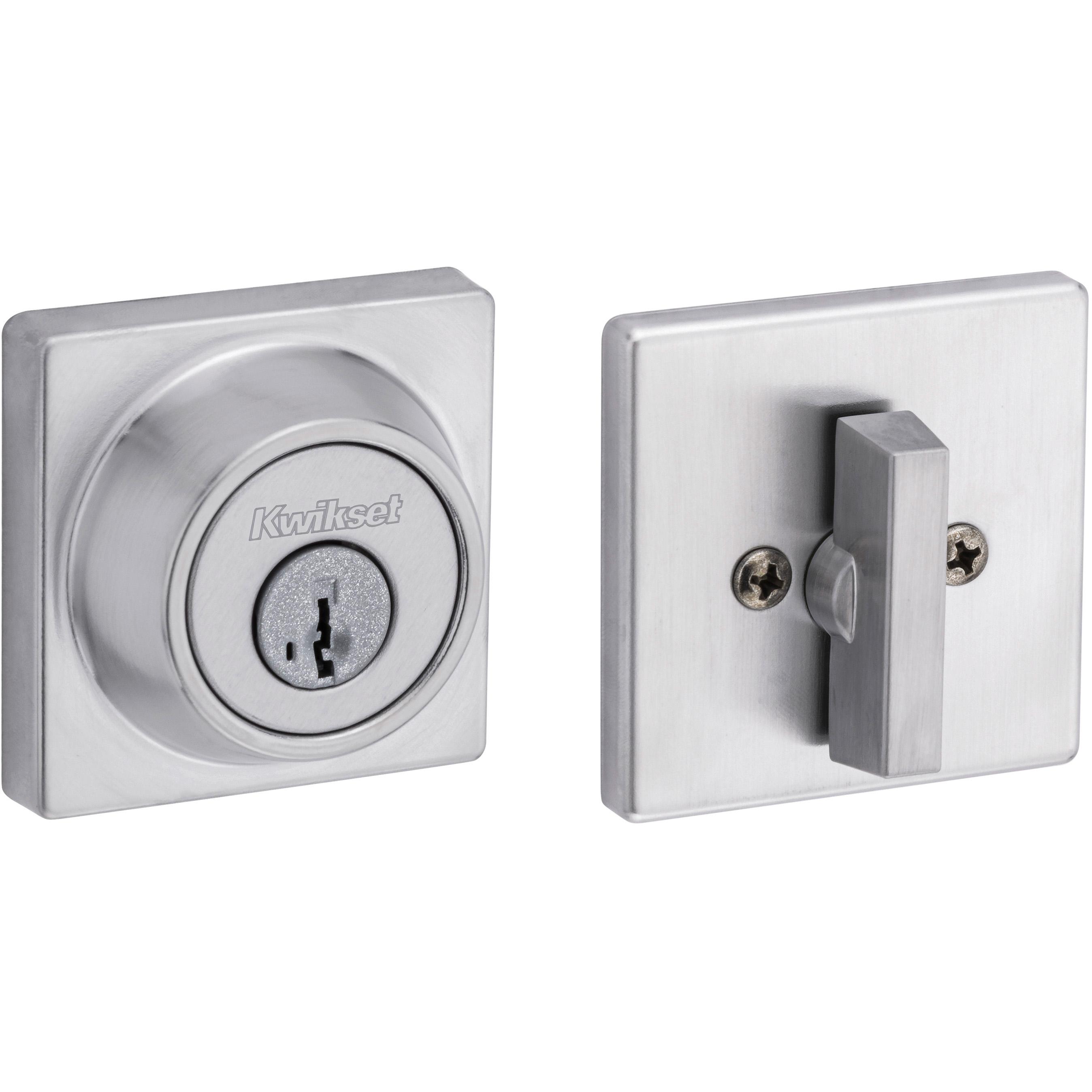 660 SQT 26D SMT RCALFD RCS/5303 K3 1-Cyl Deadbolt with Fire Door Latch - Satin Chrome