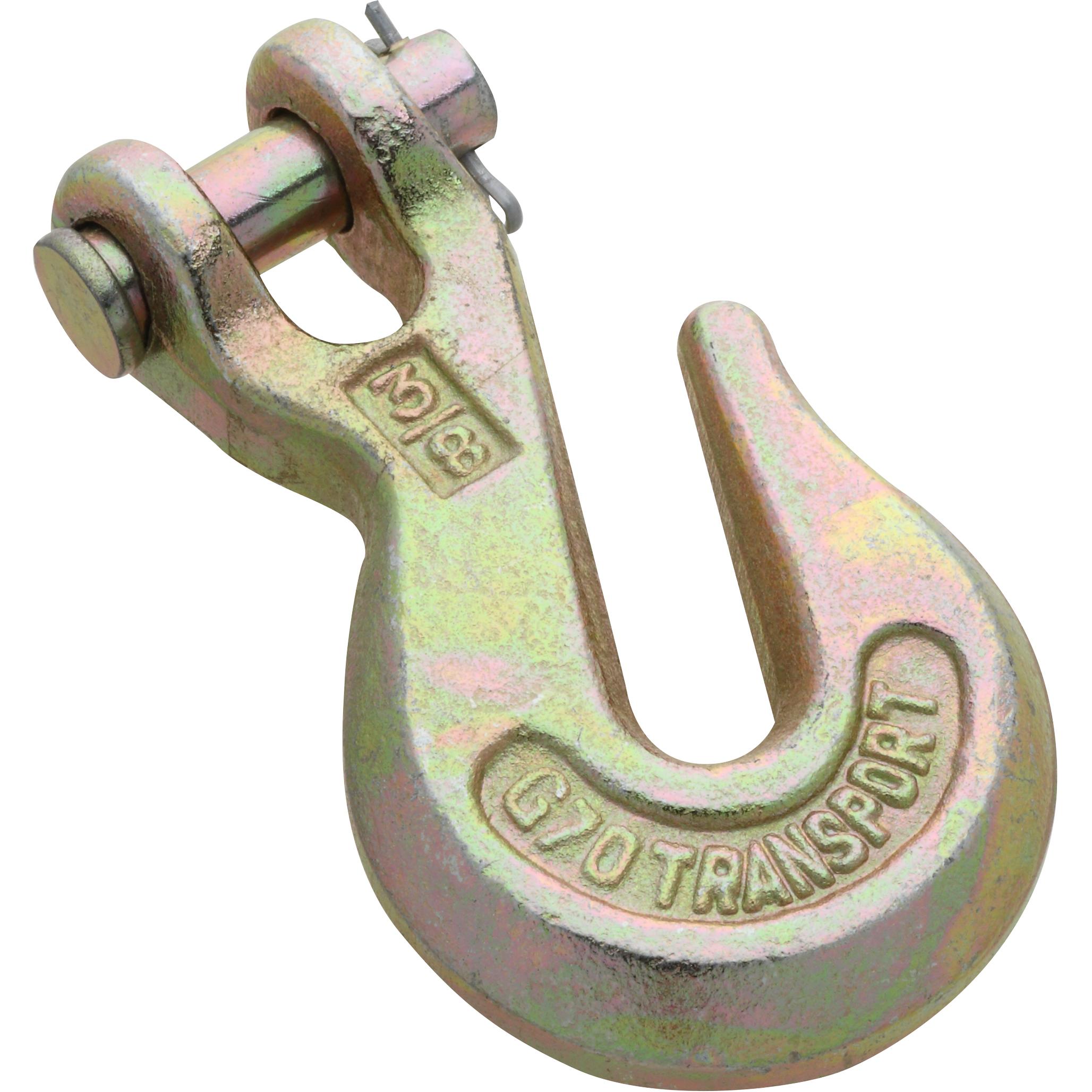 National Hardware - 3253BC 3/8" Clevis Grab Hook - Yellow Chromate