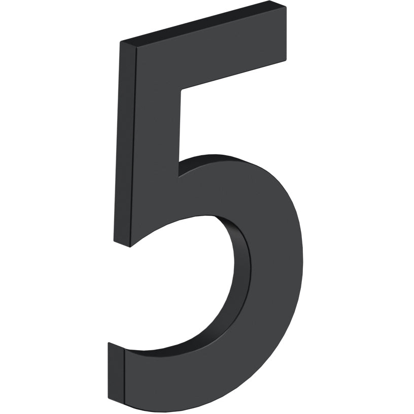 House Number 5 with Risers (B Series) - Matte Black