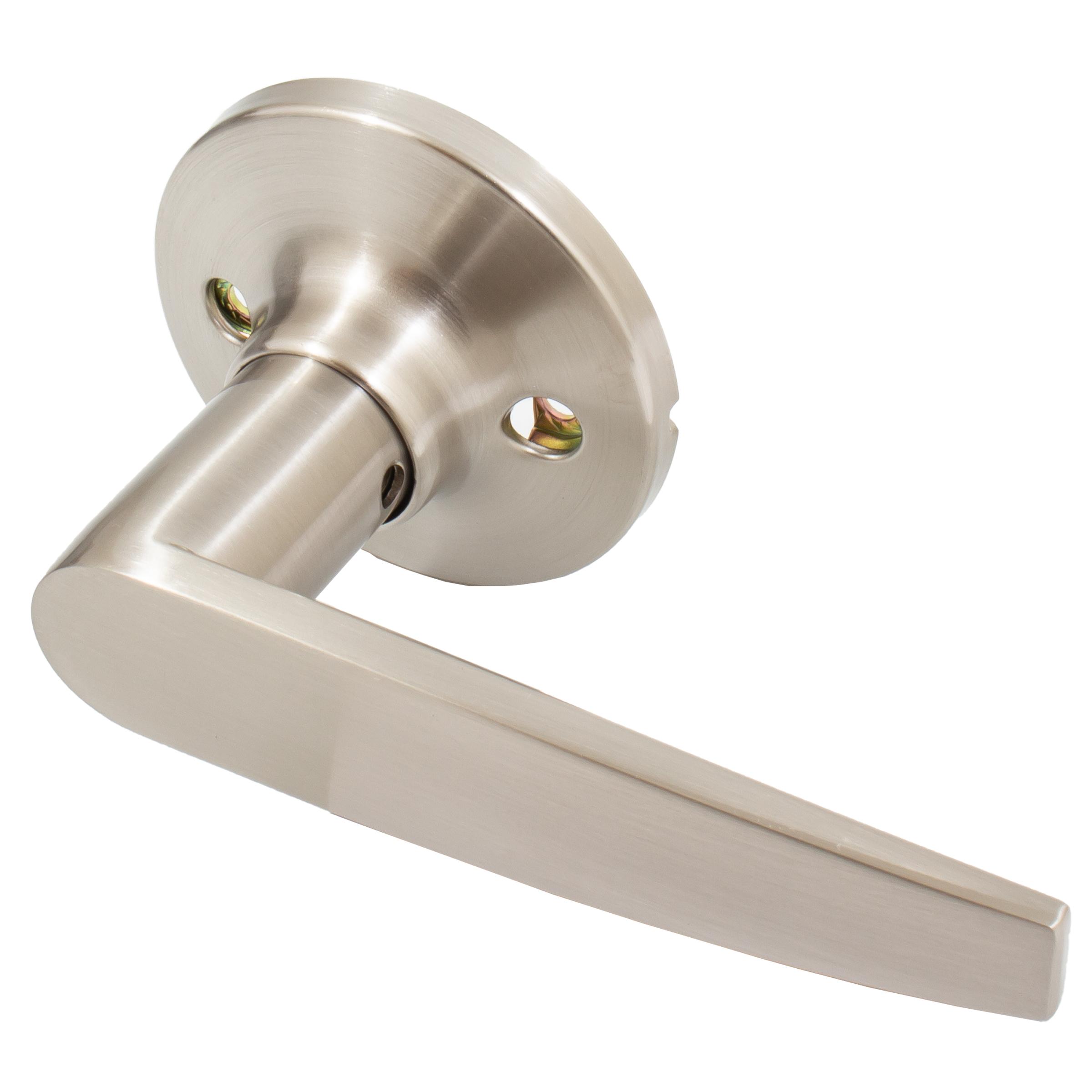 Stone Harbor Hardware Tucson Door Lever, Dummy (Non-Turning) Latch, Satin Nickel