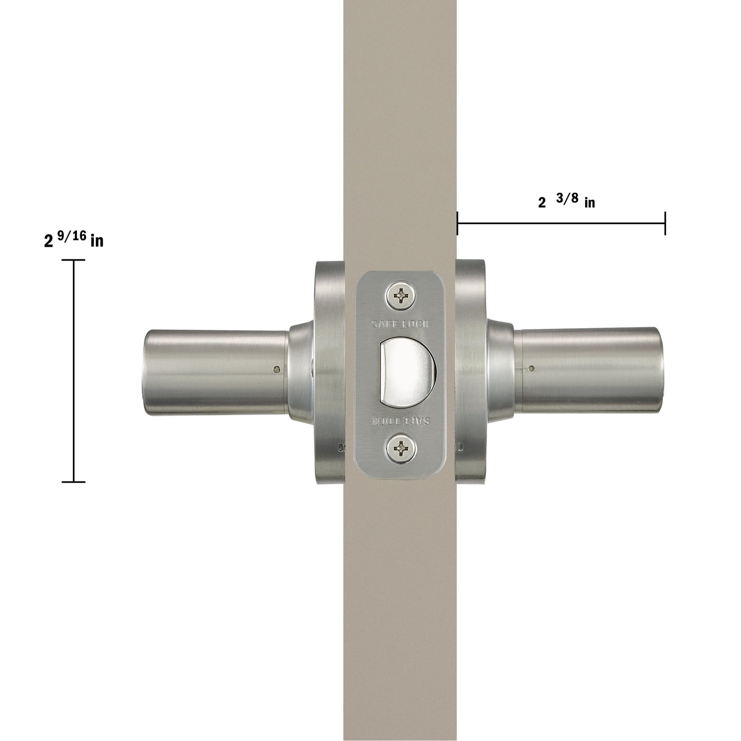 SL1000DAL RDT 15 4AL RCS Daylon Passage - Satin Nickel