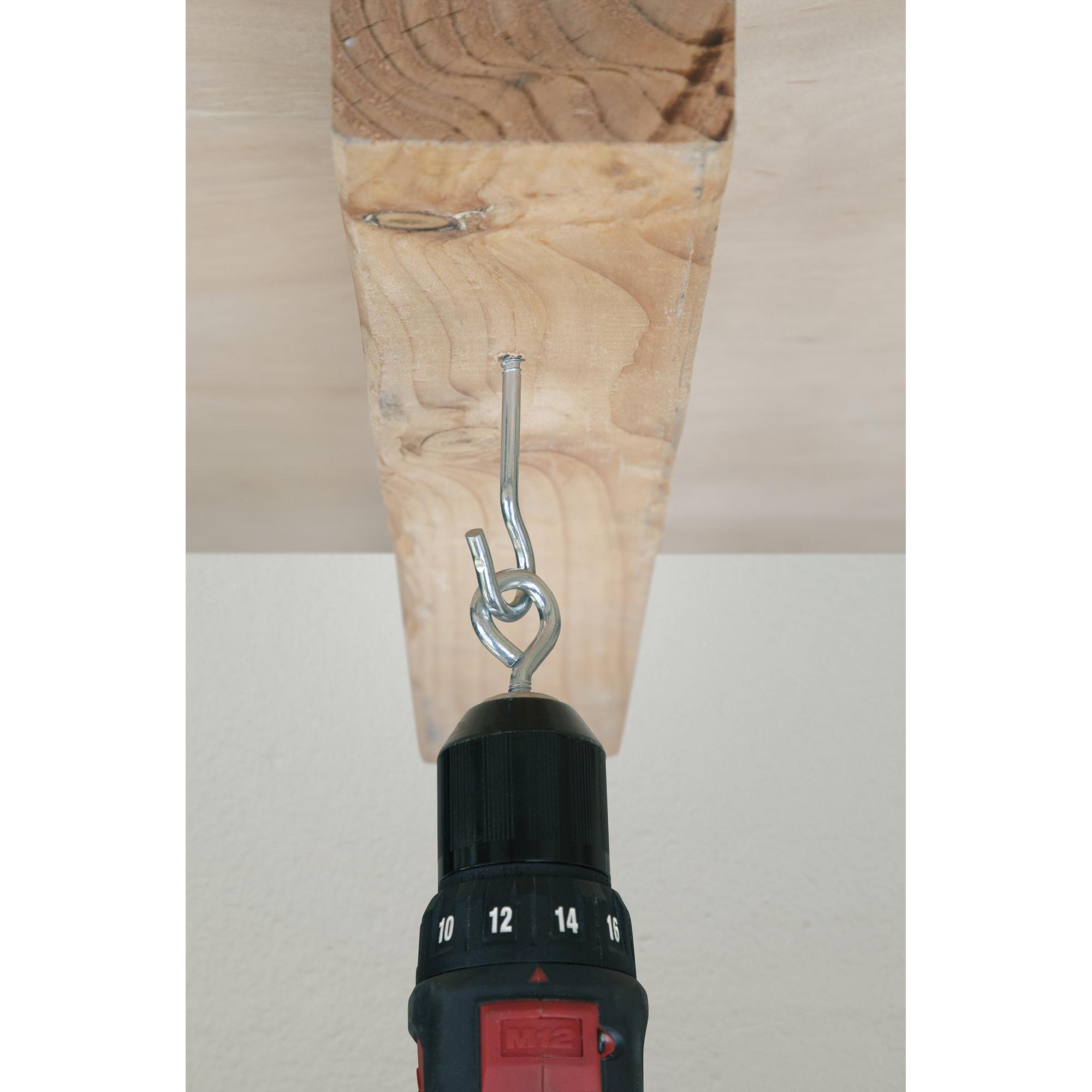 National Hardware -N100-15 V2040 #6, 3-3/8" Ceiling Hooks, Zinc Plated,