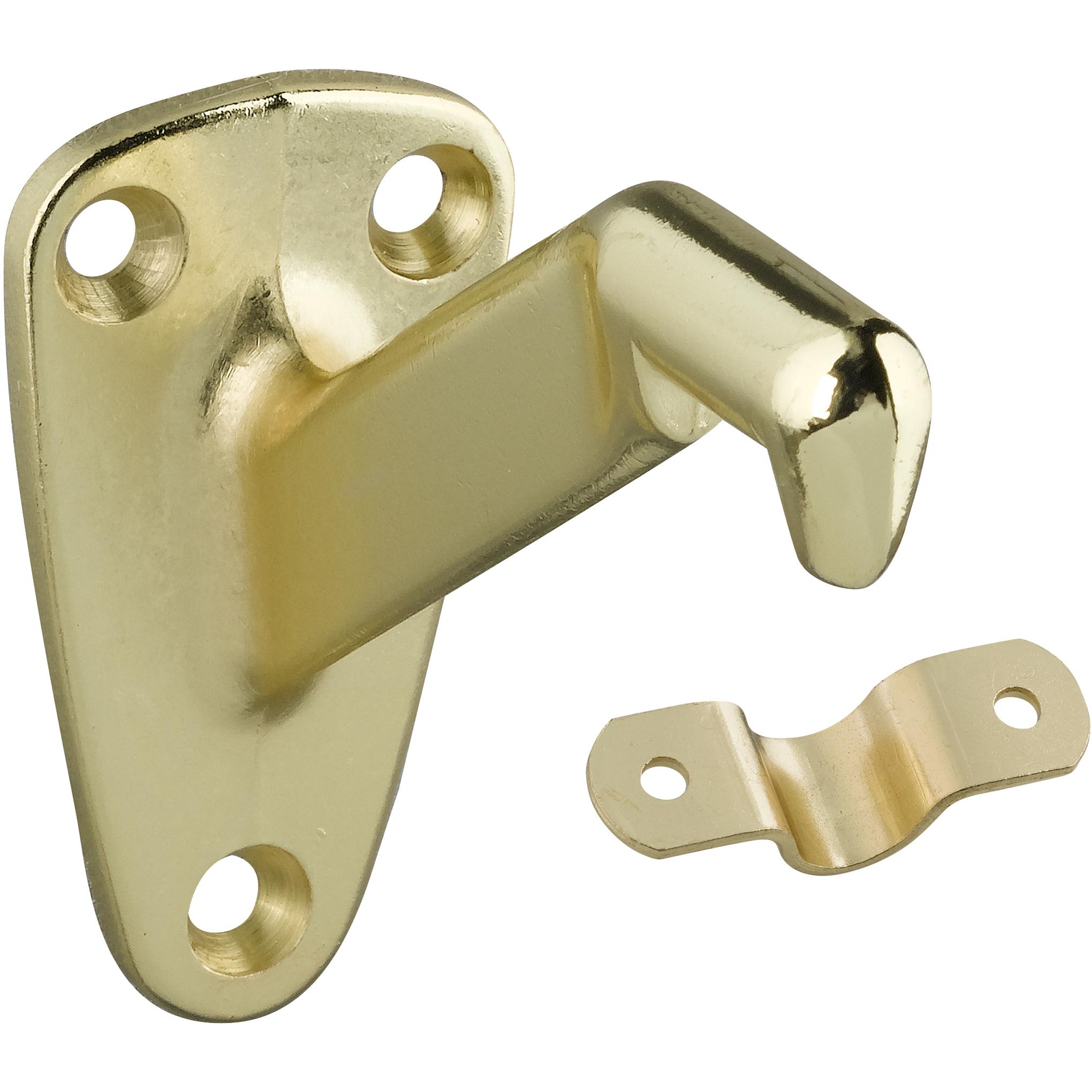 National Hardware - N112-888 V112 Handrail Bracket in Brass