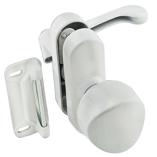 V1319 1-3/4" Universal Knob Latch - White