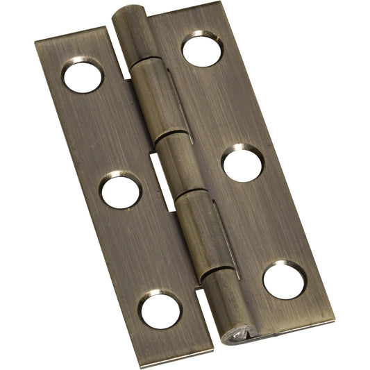 National Hardware - V1800 2" x 1" Hinge 2/pk - Antique Brass