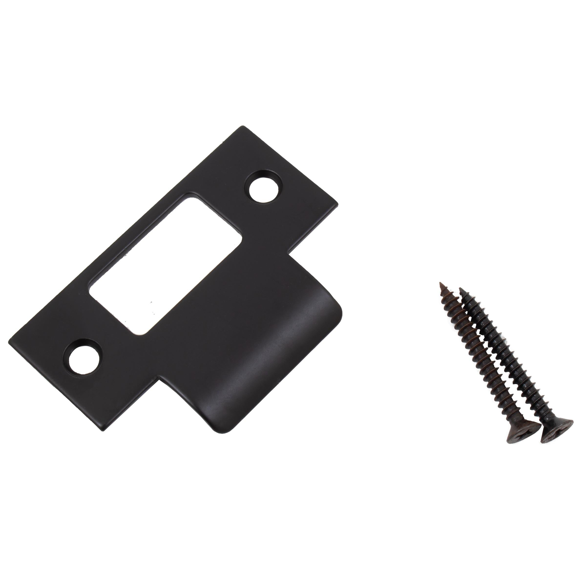 Square Corner T-Strike Plate, 2-3/4 Inches, 2-1/8" Center-to-Center