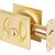 Contemporary Square Pocket Door Lock Entry