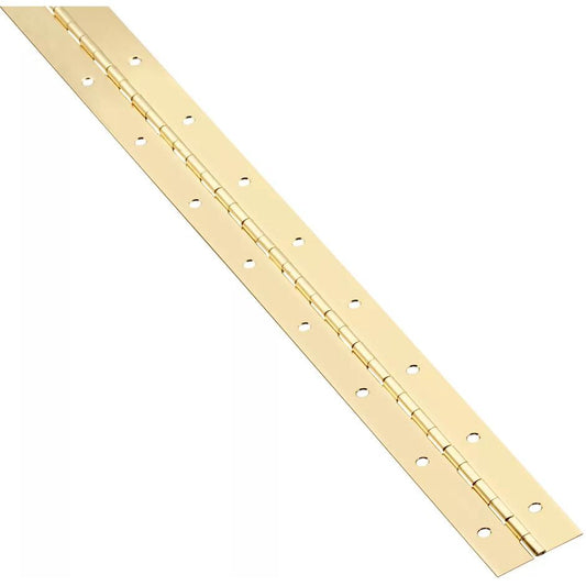 V570 48" x 1-1/2" Continuous Hinge - Polished Brass