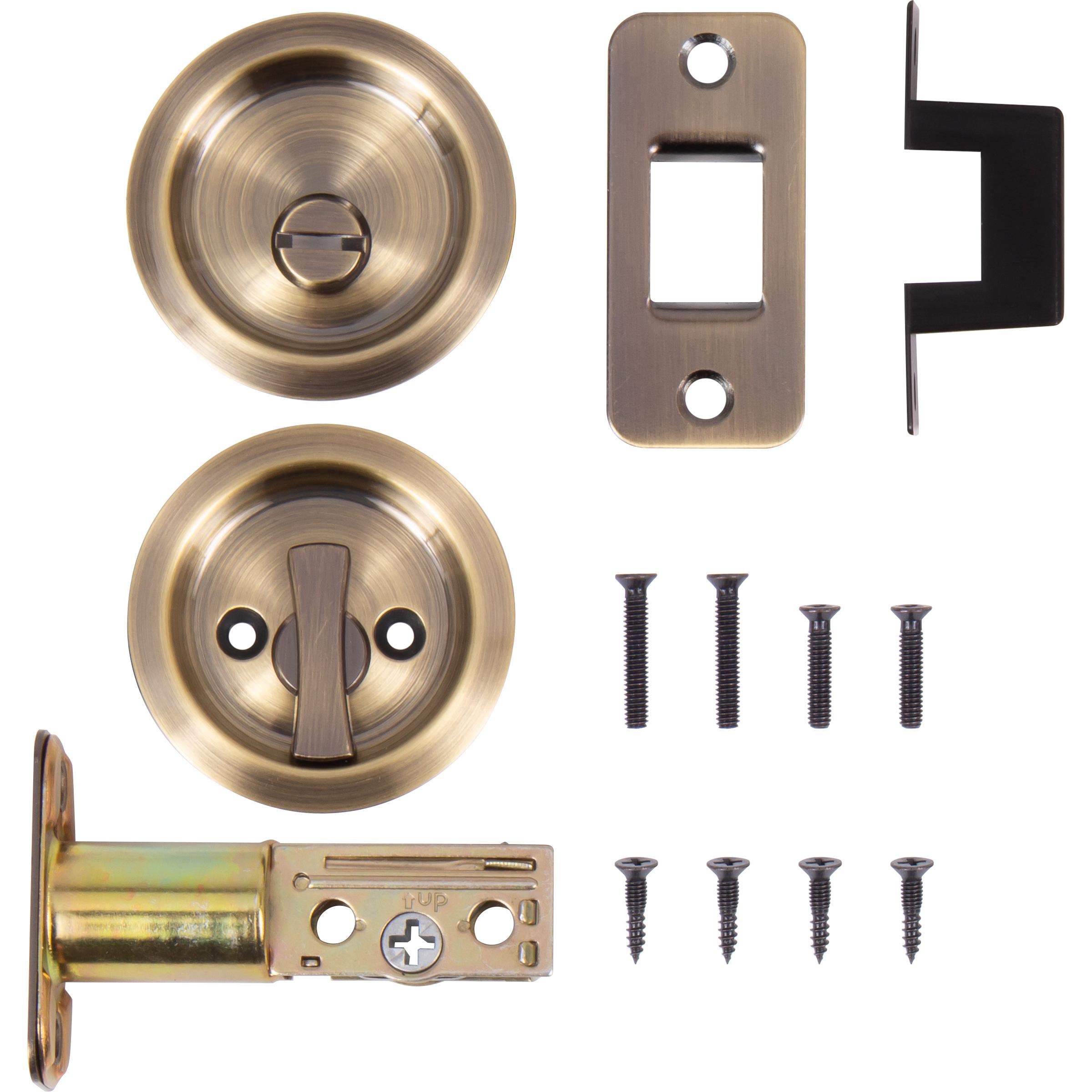 Round Pocket Door Lock Privacy
