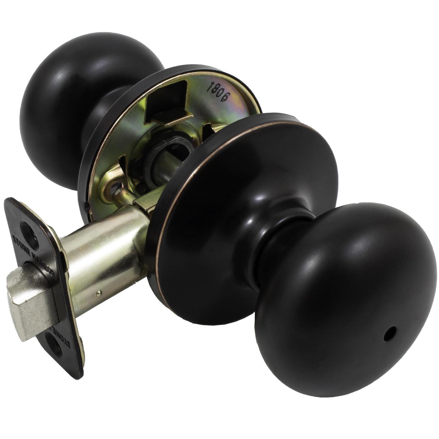 Stone Harbor Hardware Highland Door Knob, Privacy (Bed/Bath) Latch, Vintage Bronze