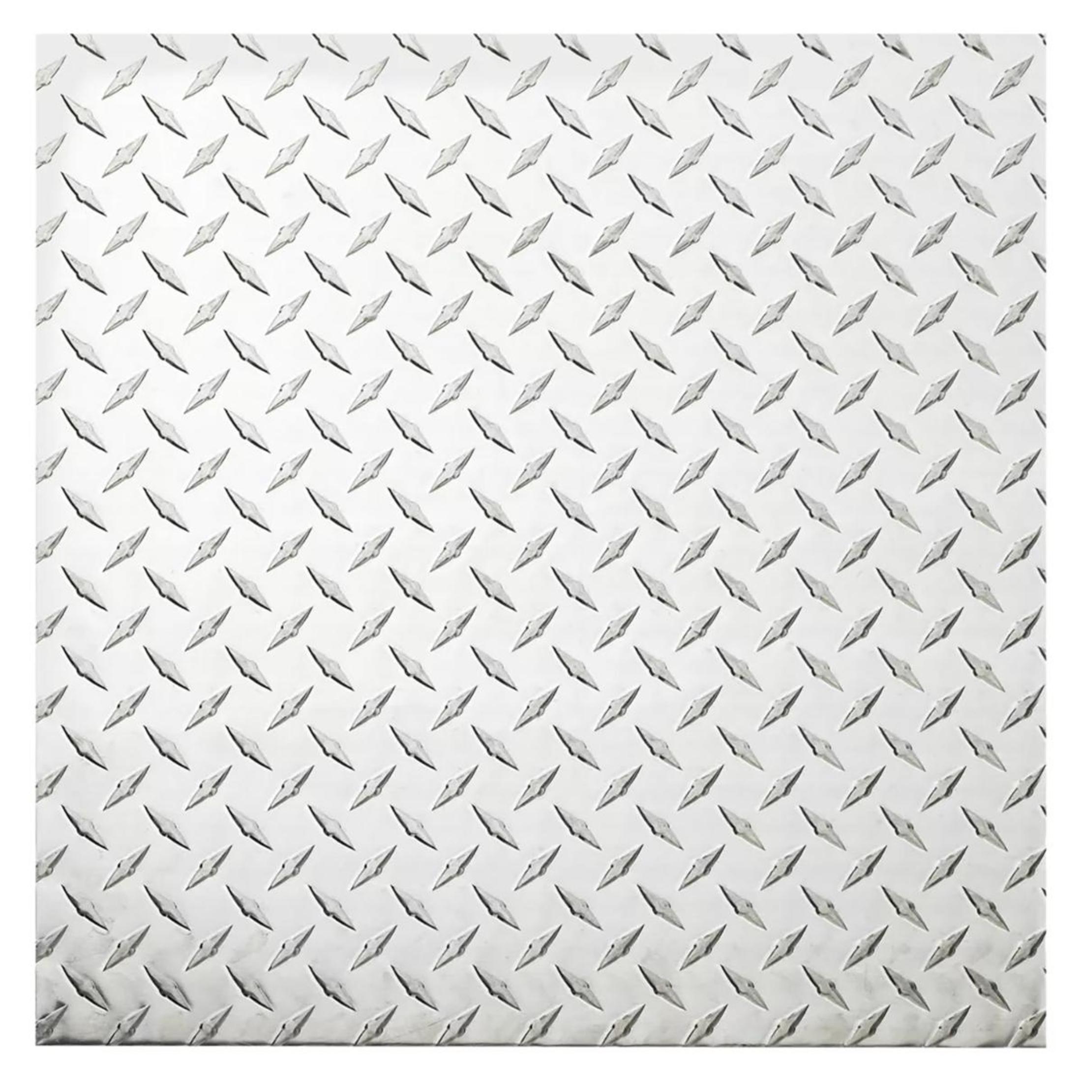 National Hardware - N316-356 4220BC, 24" x 24" Diamond Plates in Polished Aluminum