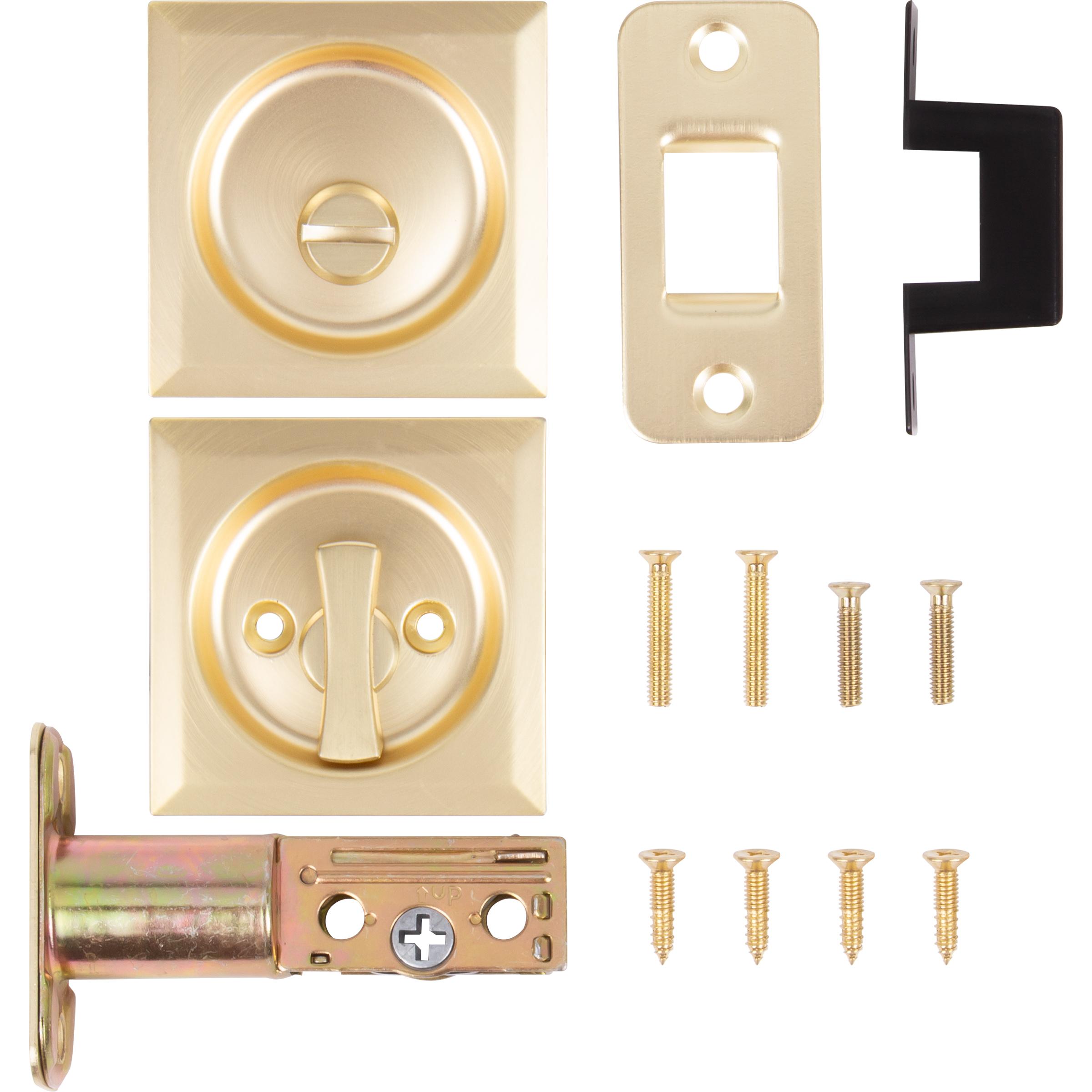 Contemporary Square Pocket Door Lock Privacy