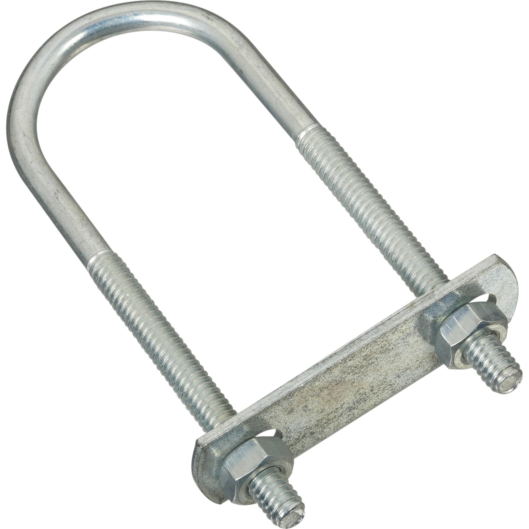 2190BC #146-1/4" x 1-3/8" x 4" U-Bolt - Zinc Plated