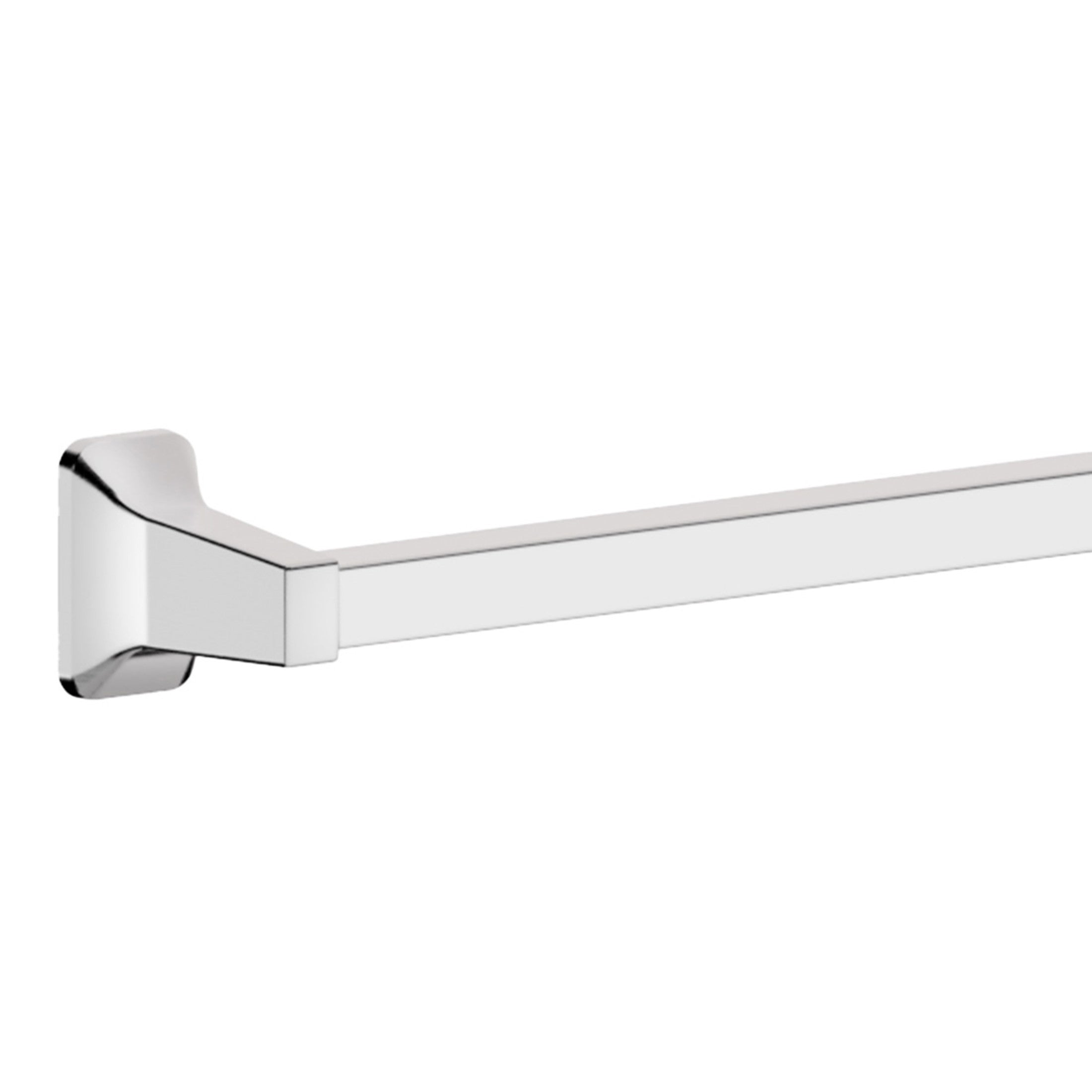 Sunrise Towel Bar, Polished Chrome with Aluminum Bar