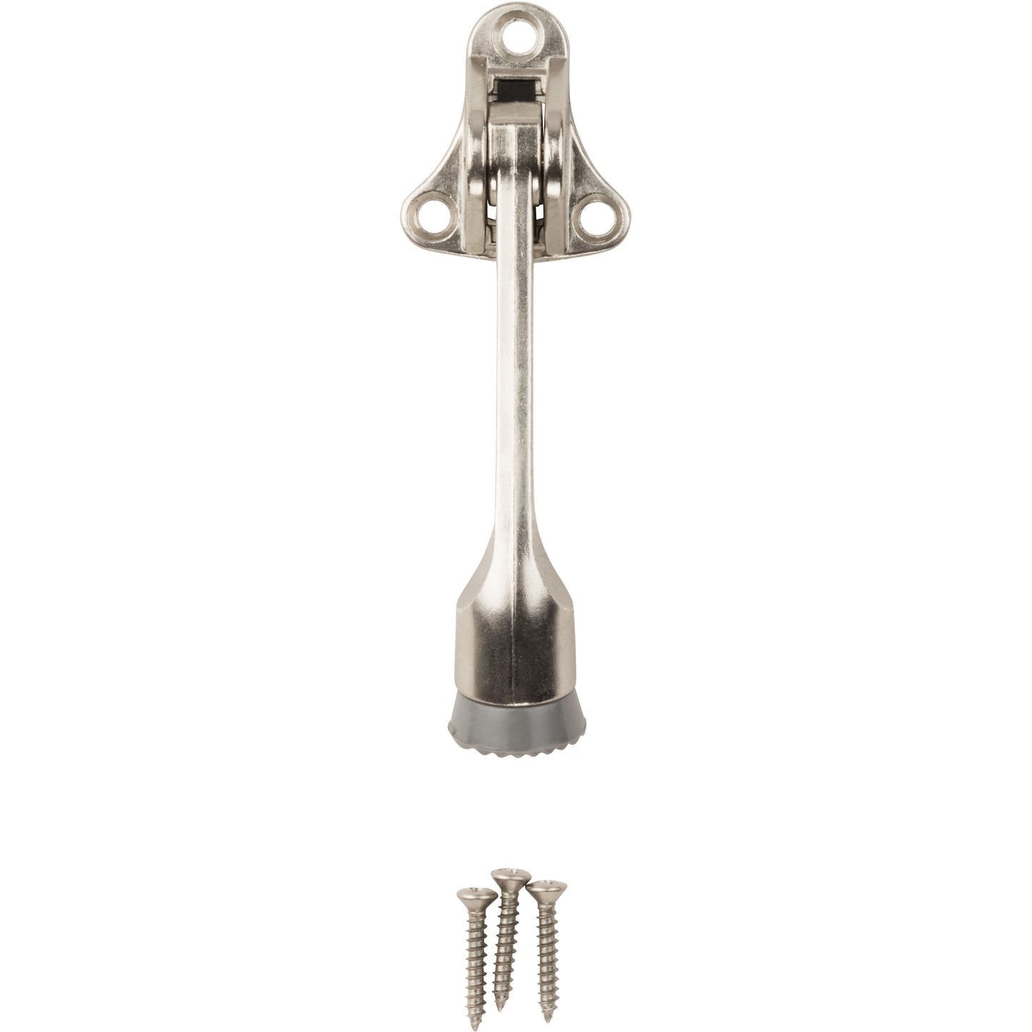 National Hardware - V238 4” Kickdown Door Stop - Satin Nickel