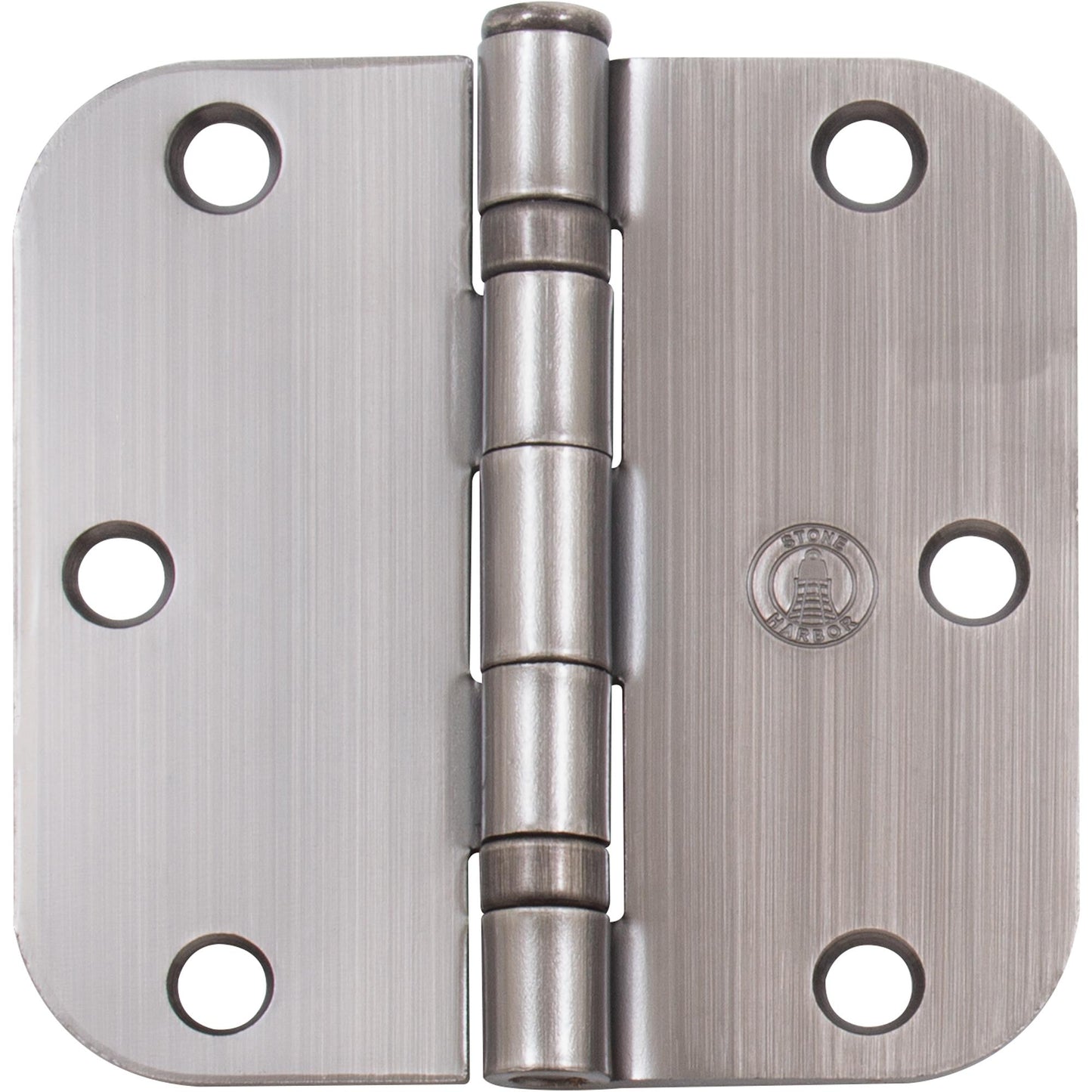 Stone Harbor Hardware Ball Bearing Hinge, 3-1/2 Inches, 5/8" Radius Corner, Bulk Pack (100 Each), Antique Nickel