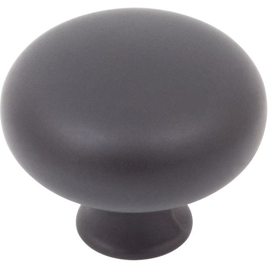 Stone Harbor Hardware Bi-Fold Closet Door Knob, 1-1/2 Inches, Matte Black