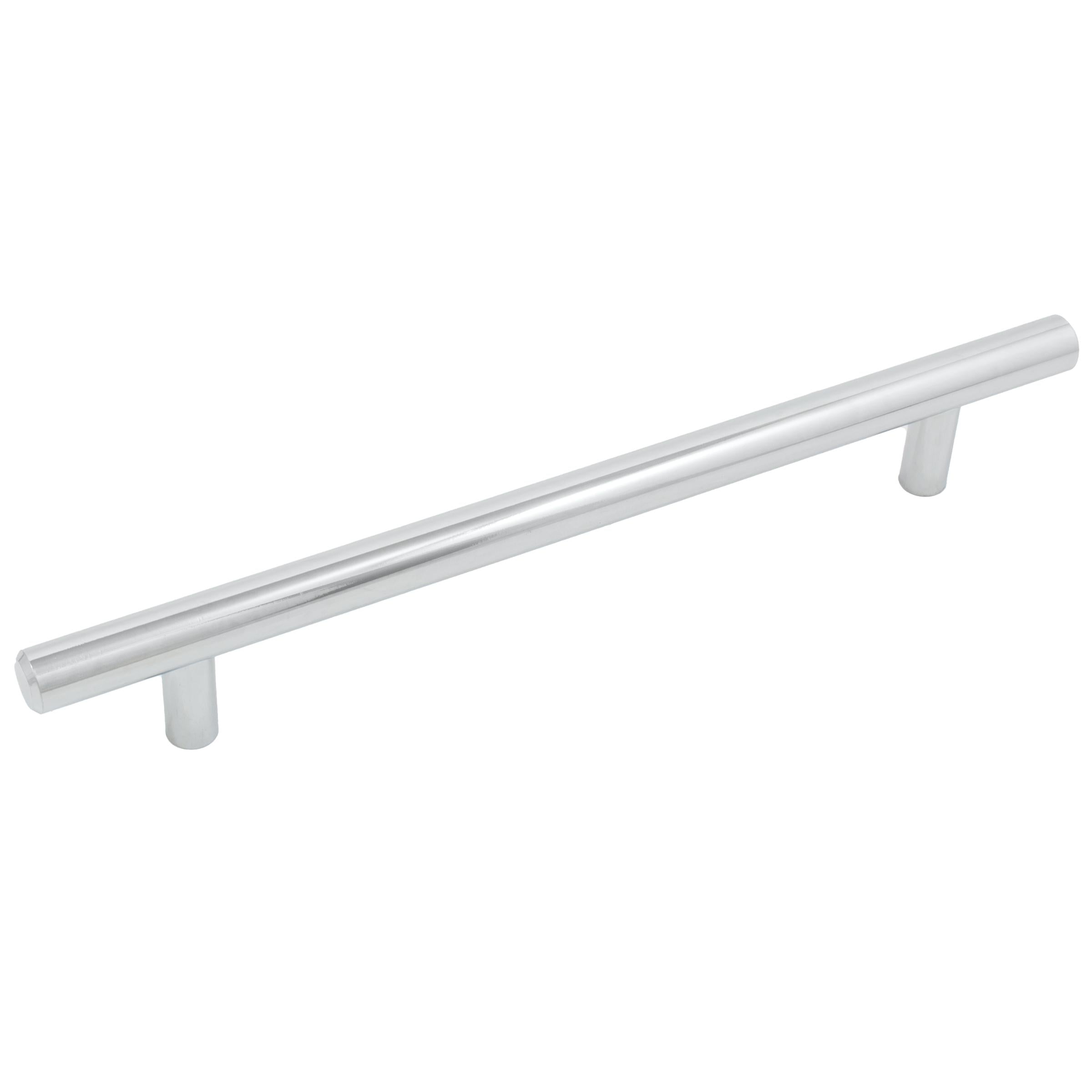 Stone Harbor Hardware Bar Cabinet Pull, 160 Millimeters, 220mm Overall Length, Polished Chrome