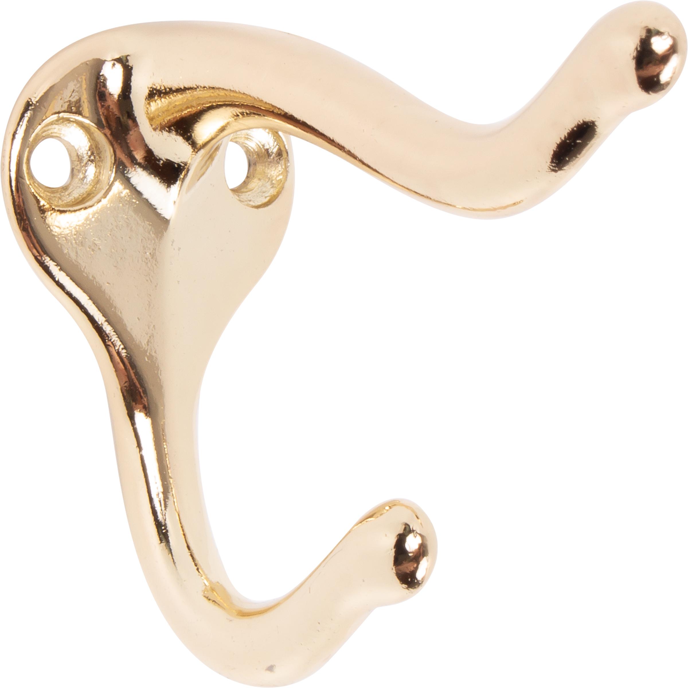 571A3 Coat & Hat Hook - Polished Brass