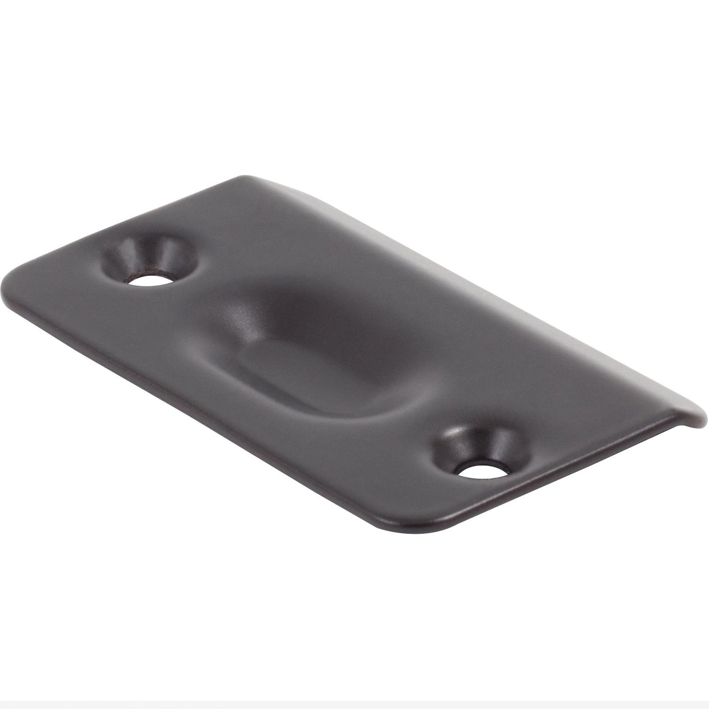 Stone Harbor Hardware Ball Catch Strike Plate, 2-1/4" x 1-3/8", Matte Black