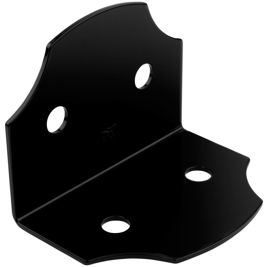 1218BC 5" x 3-3/4" x 3-1/2" Hartley Heavy Angle - Black