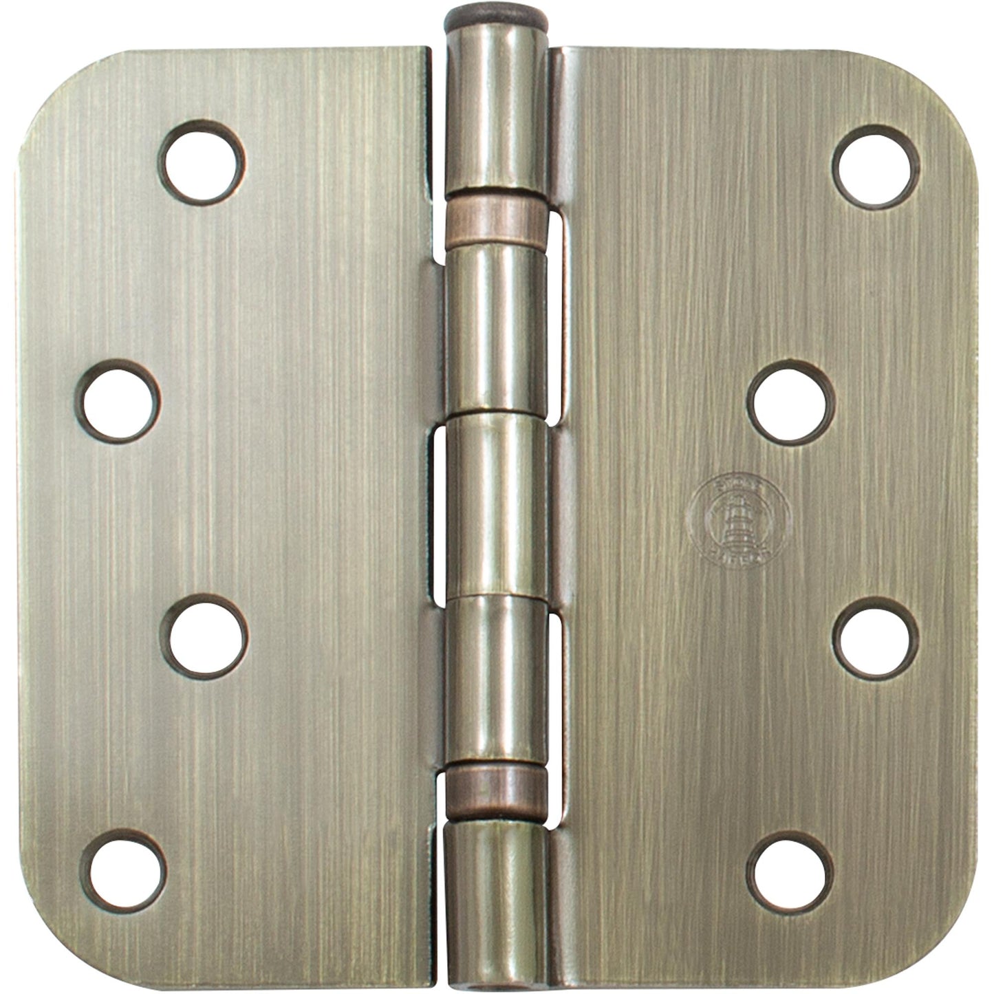 Stone Harbor Hardware Ball Bearing Hinge, 4 Inches, 5/8" Radius Corner, Bulk Pack (100 Each), Antique Brass