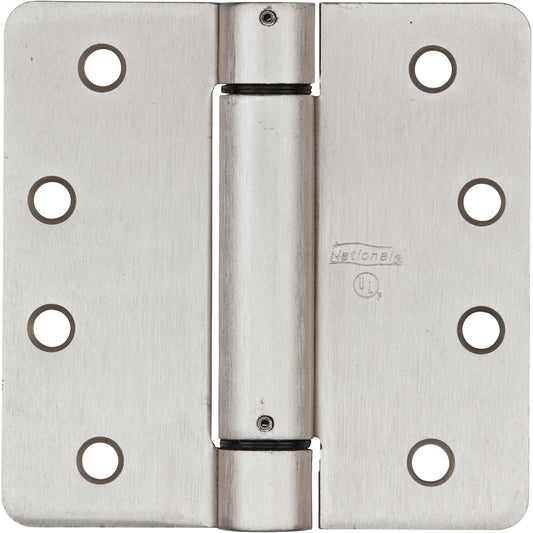 V522 4" Spring Hinges 1/pk - Satin Nickel