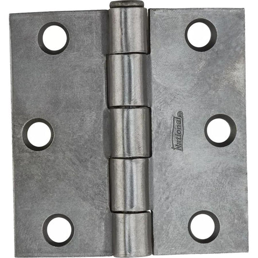 National Hardware - 504BC 2-1/2” Broad Hinge with Removable Pin  - Plain Steel
