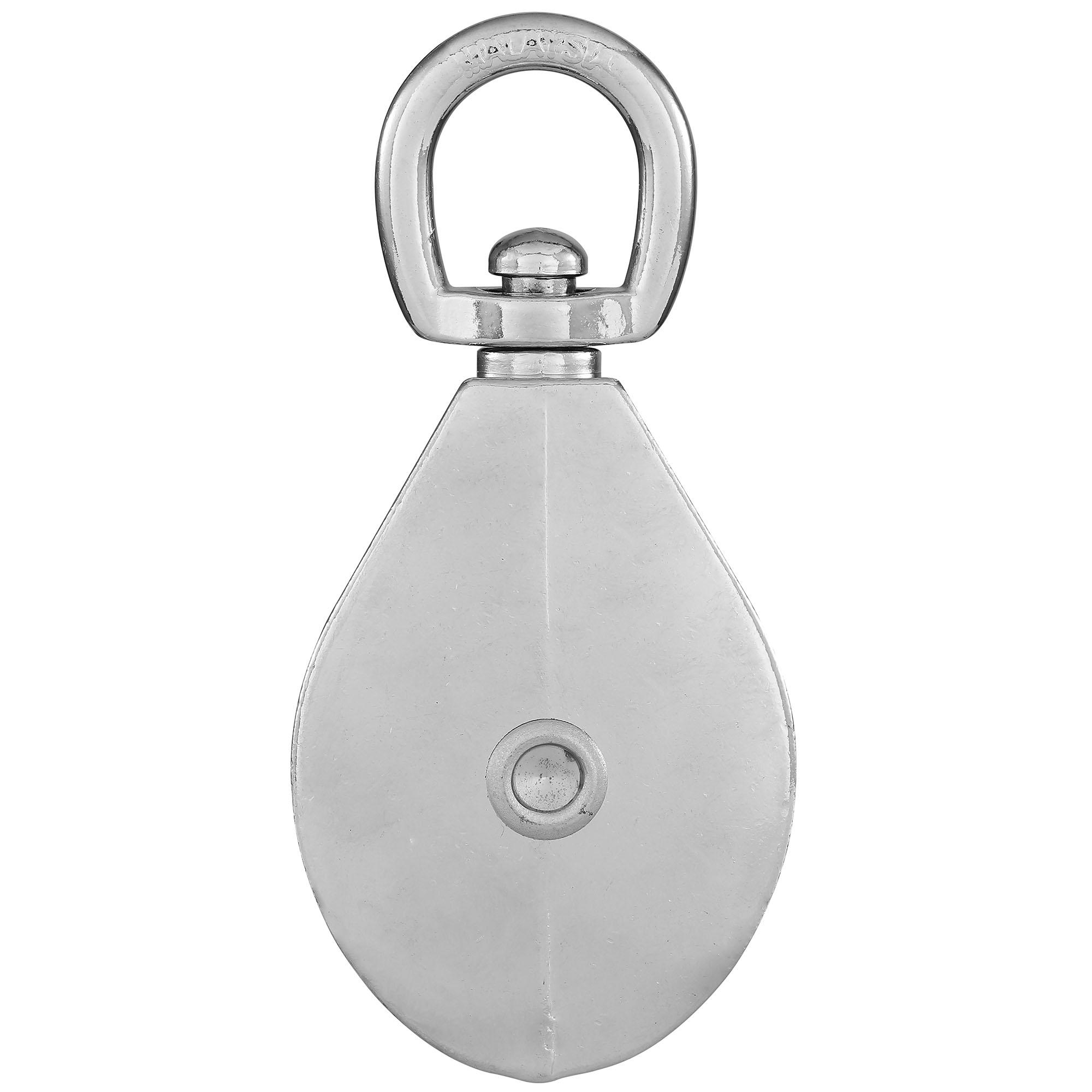 National hardware - N100-296 V3201 2" Single Pulley Swivel Eye in Nickel