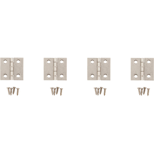 National Hardware - V1802 1" Hinge 4/pk - Satin Nickel