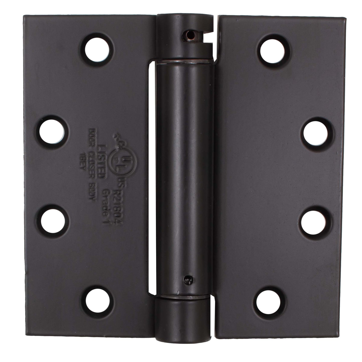 Stone Harbor Hardware Commercial Grade Self-Closing Door Hinge, 4-1/2 Inches, Square Corner, .134 Gauge, Matte Black