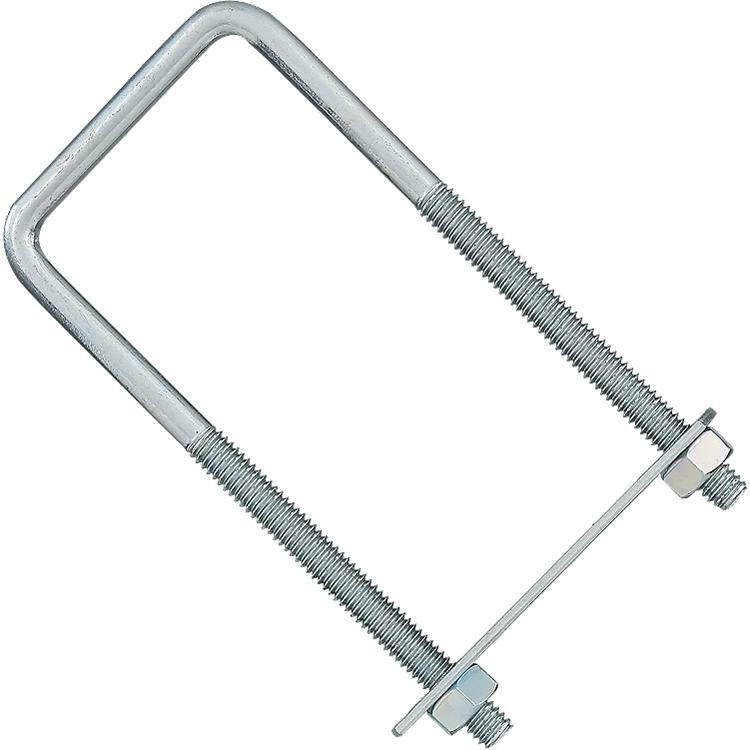2192BC 5" x 2" x 5/16" Square U-Bolt - Zinc Plated