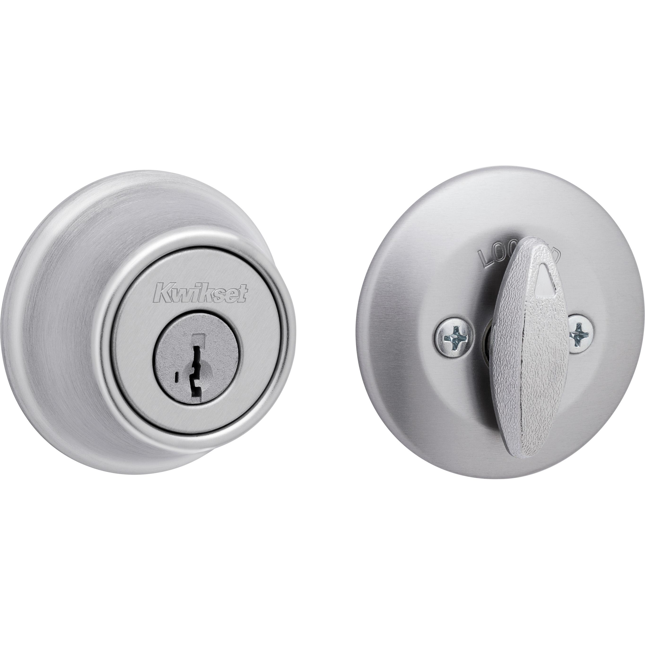 660M 26D SMT CP K6 1-Cyl Mobile Home Deadbolt - Satin Chrome