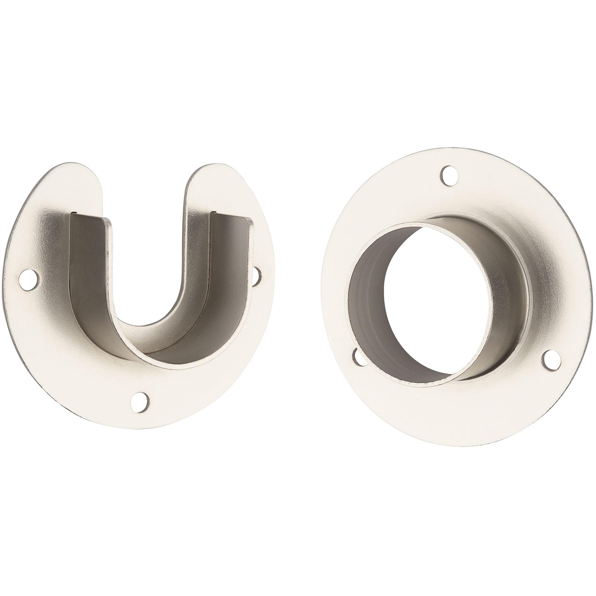National Hardware - S822-082 V8600, 1-5/16" Heavy Duty Closet Flange Set in Satin Nickel