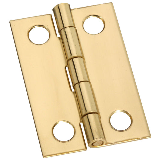 V1801 1-1/2" x 1" Hinge 2/pk - Polished Brass
