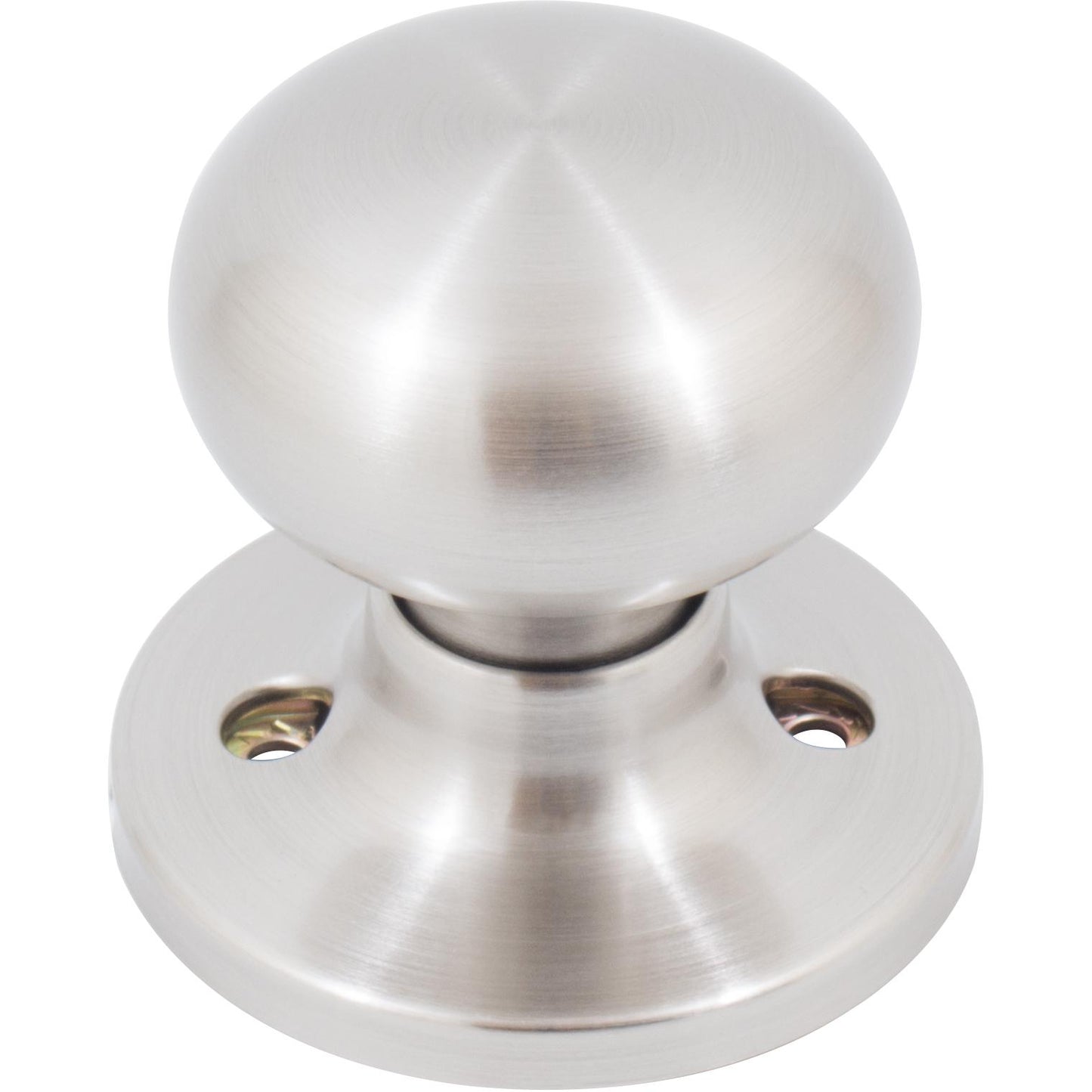 Stone Harbor Hardware Highland Door Knob, Dummy (Non-Turning) Latch, Satin Nickel