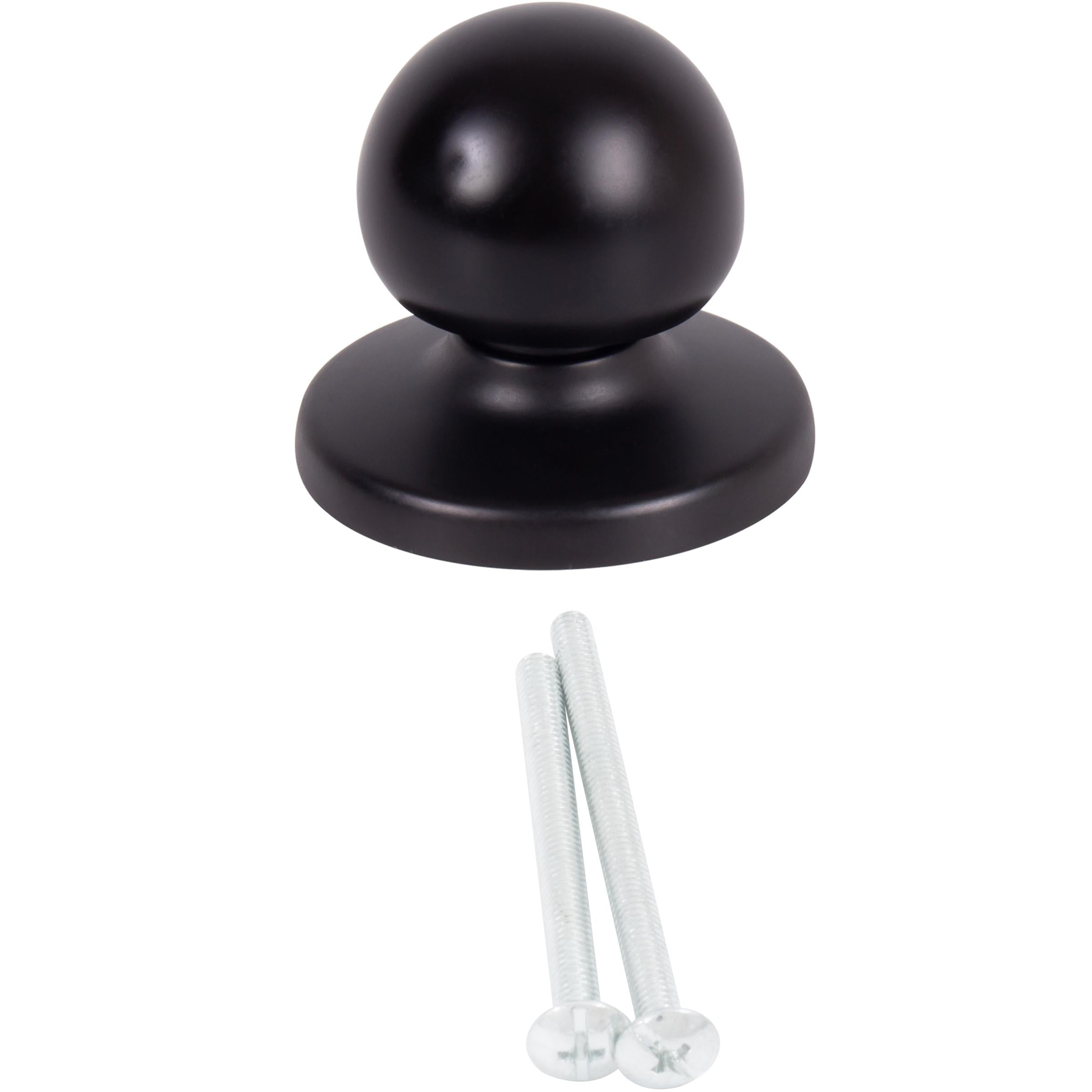 Die-Cast Round Bi-Fold Door Knob, 1-1/4 Inches with 1-3/4" Backplate