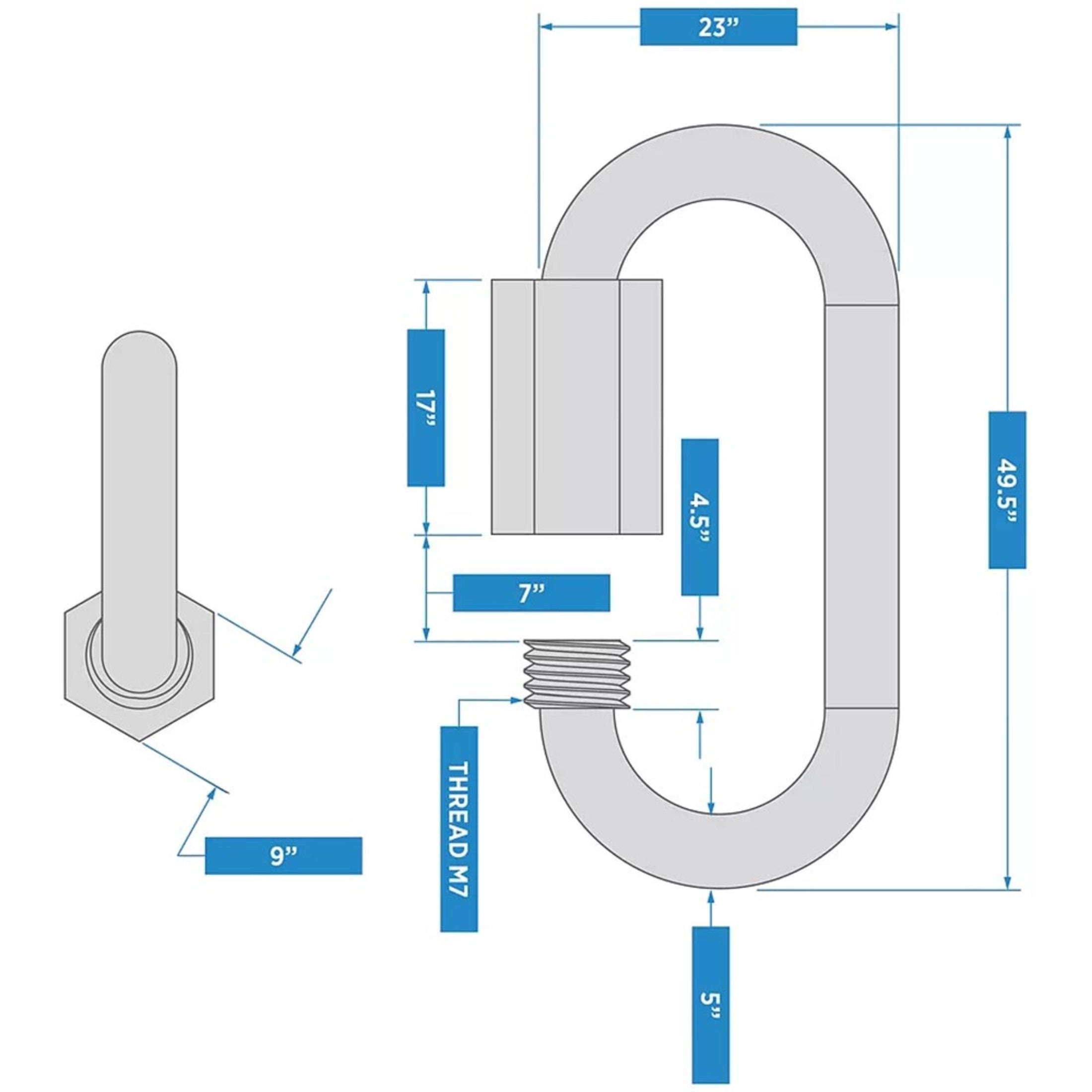 National Hardware - N100-265 V3150 3/16" Quick Link Quick Link in Zinc Plated