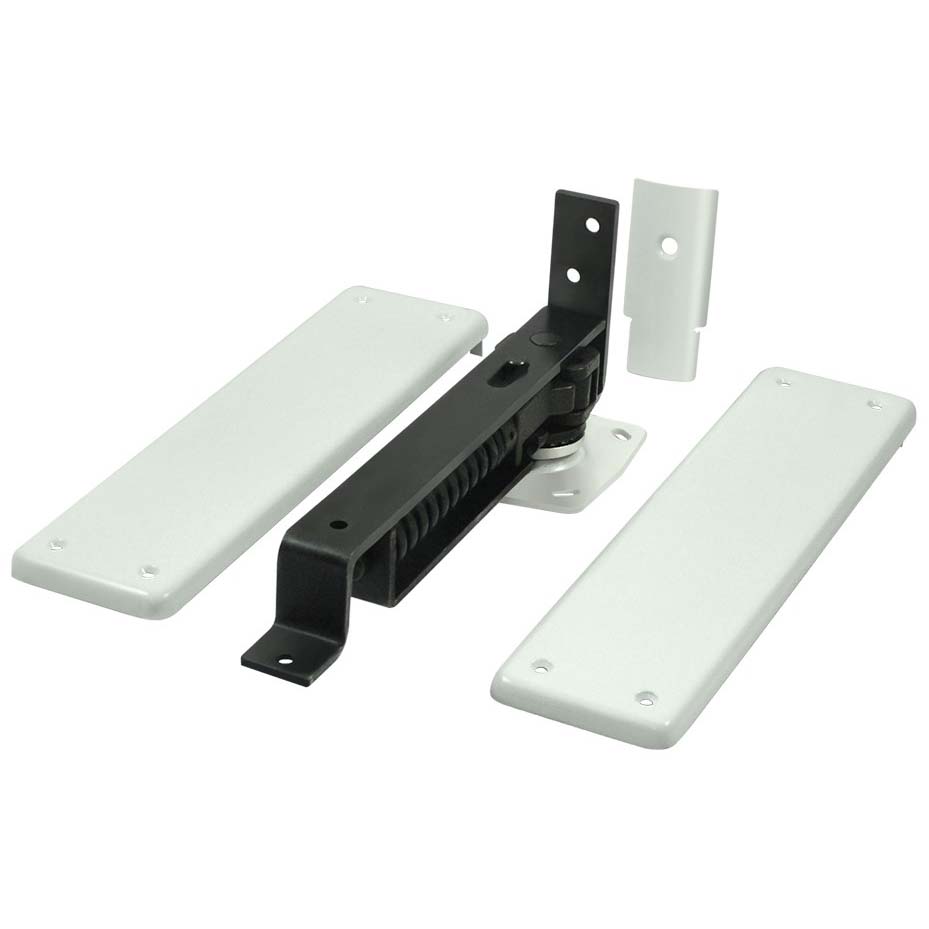Deltana DASH95USP Hold-Open Double Acting Floor Hinge - Primer Gray