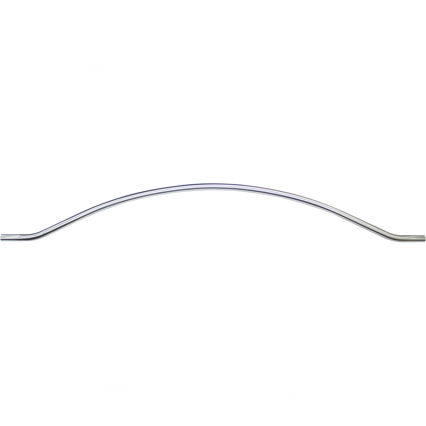 Stone Harbor Hardware Charlotte Curved Shower Rod, 5 Feet, 3" Diameter Rose, Concealed Screws, Satin Stainless Steel