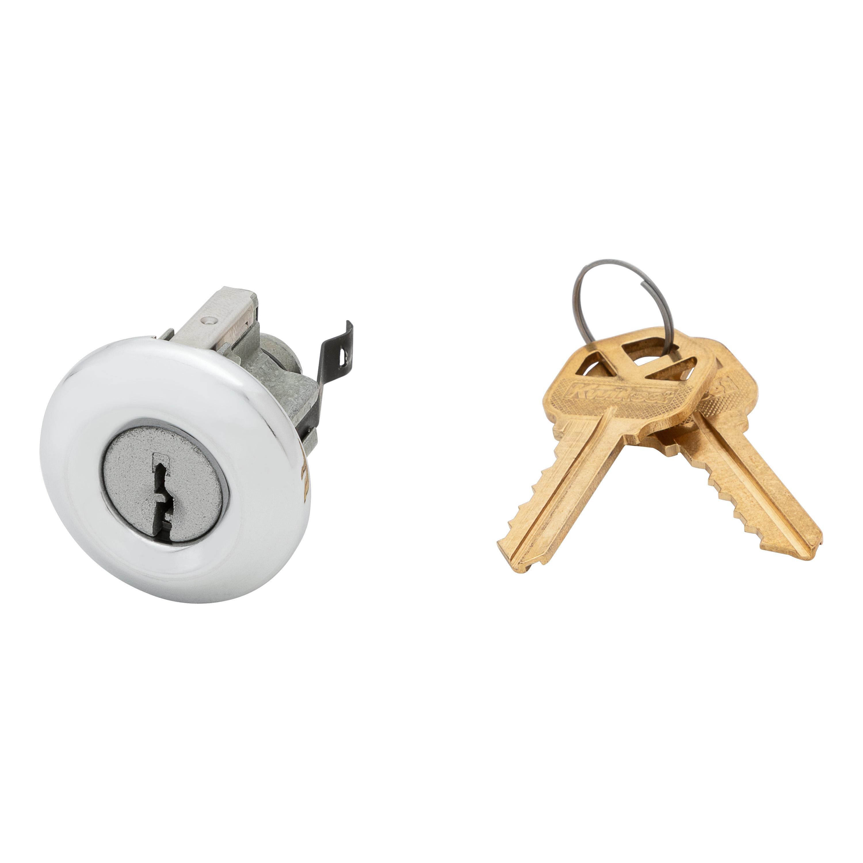 83737-003 Pin & Tumbler Cylinder and Cover for Polo - Polished Chrome